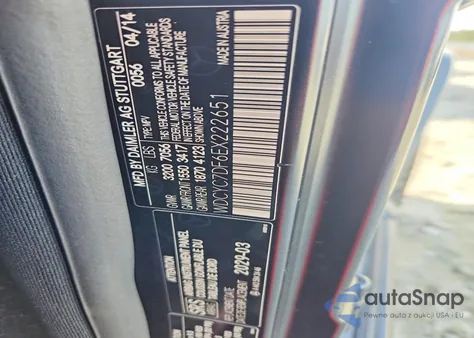 2014 Mercedes-Benz G 63 Amg z USA, uszkodzony, nr VIN WDCYC7DF6EX222651